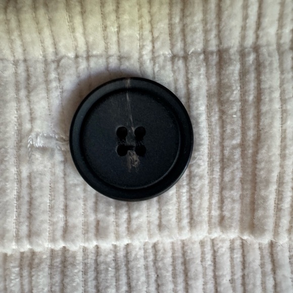 Ladies Zara Corduroy Jean Jacket Cream S Excellent Condition Fall Lightweight - Picture 6 of 9